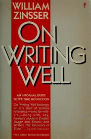 Cover of: On writing well: an informal guide to writing nonfiction