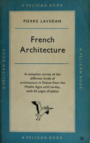 Cover of: French architecture. by Pierre Lavedan