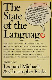 Cover of: The state of language by Leonard Michaels