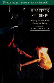 Cover of: Subaltern studies: writings on South Asian history