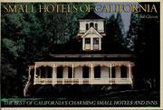 Cover of: Small hotels of California