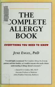 Cover of: The complete allergy book