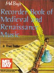 Cover of: Mel Bay Recorder Book of Medieval & Renaissance Music