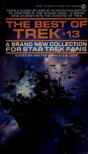 Cover of: The best of Trek #13: a brand new collection for star trek fans
