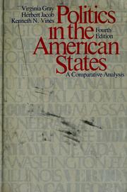 Cover of: Politics in the American states: a comparative analysis
