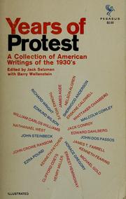 Cover of: Years of protest: a collection of American writings of the 1930's