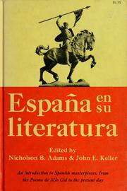 Cover of: España en su literatura. by Nicholson Barney Adams