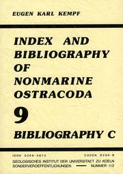 Index and bibliography of nonmarine Ostracoda by Eugen Karl Kempf