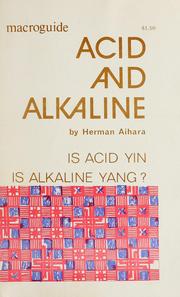 Cover of: Acid and alkaline by Herman Aihara