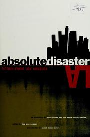 Cover of: Absolute disaster by edited by Lee Montgomery.