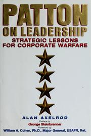 Cover of: Patton on leadership: strategic lessons for corporate warfare