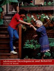 Cover of: Adolescent development and behavior by Jerome B. Dusek
