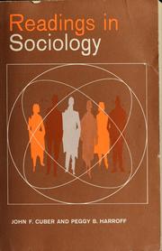 Cover of: Readings in sociology: sources and comment by John Frank Cuber