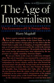 The age of imperialism by Harry Magdoff