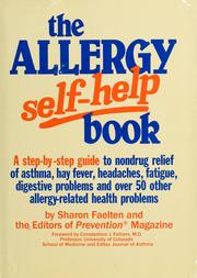 Cover of: The  allergy self-help book by Sharon Faelten