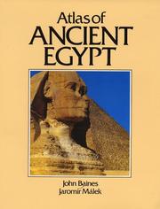 Cover of: Atlas of ancient Egypt by John Baines