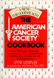 Cover of: The  American Cancer Society cookbook by Anne Lindsay Greer McCann