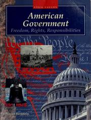 Cover of: American Government by Vivian Bernstein