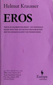 Cover of: Eros by Helmut Krausser
