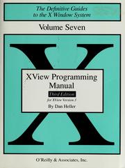 Cover of: XView Programming Manual by Dan Heller