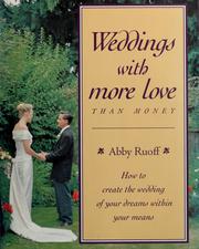 Cover of: Weddings with more love than money