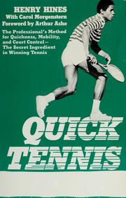 Cover of: Quick tennis by Henry Hines