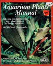 Aquarium plants manual by Ines Scheurmann