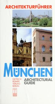Cover of: Architekturführer München =: Architectural guide to Munich