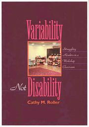 Variability, not disability by Cathy M. Roller