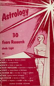 Cover of: Astrology: Thirty Years Research
