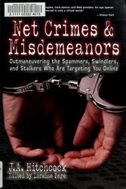 Cover of: Net Crimes & Misdemeanors by J.A. Hitchcock