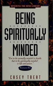 Cover of: Being spiritually minded