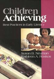 Cover of: Children achieving: best practices in early literacy