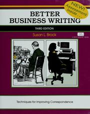 Cover of: Better business writing by Susan L. Brock