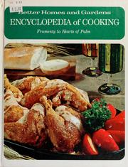 Cover of: Better homes and gardens encyclopedia of cooking.
