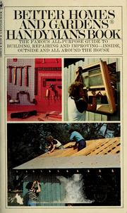 Cover of: Better Homes and Gardens Handymans Book