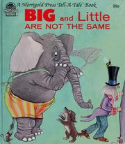 Cover of: Big and little are not the same (Merrigold Press tell-a-tale book)