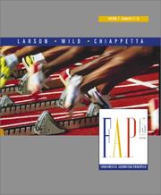 Cover of: Fundamental Accounting Principles Volume 2 Chapters 13-26 (Hardcover)