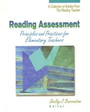 Reading Assessment: Principles and Practices for Elementary Teachers by Shelby J. Barrentine