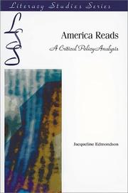 Cover of: America Reads: A Critical Policy Analysis (Literary Studies Series)