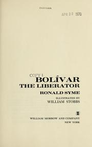 Cover of: Bolívar, the liberator.