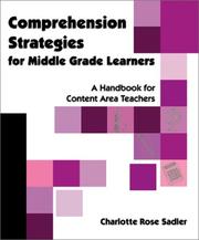 Cover of: Comprehension Strategies for Middle Grade Learners: A Handbook for Content Area Teachers