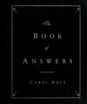 The book of answers by Carol Bolt