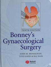 Cover of: Bonney's gynaecological surgery.