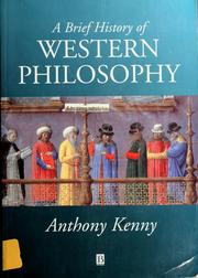 Cover of: A  brief history of western philosophy by Anthony Kenny