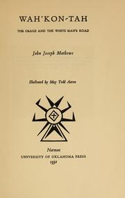 Cover of: Wah'kon-tah by John Joseph Mathews