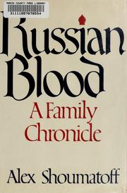 Cover of: Russian blood by Alex Shoumatoff