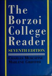 Cover of: The  Borzoi college reader