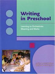 Cover of: Writing In Preschool by Judith A. Schickedanz, Renee M. Casbergue