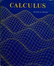 Cover of: Calculus with analytic geometry by Mustafa A. Munem